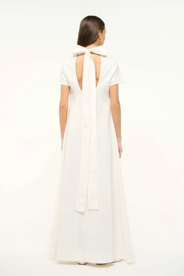 STAUD ILANA DRESS White Women Dresses STAUD ILANA DRESS White Women Dresses