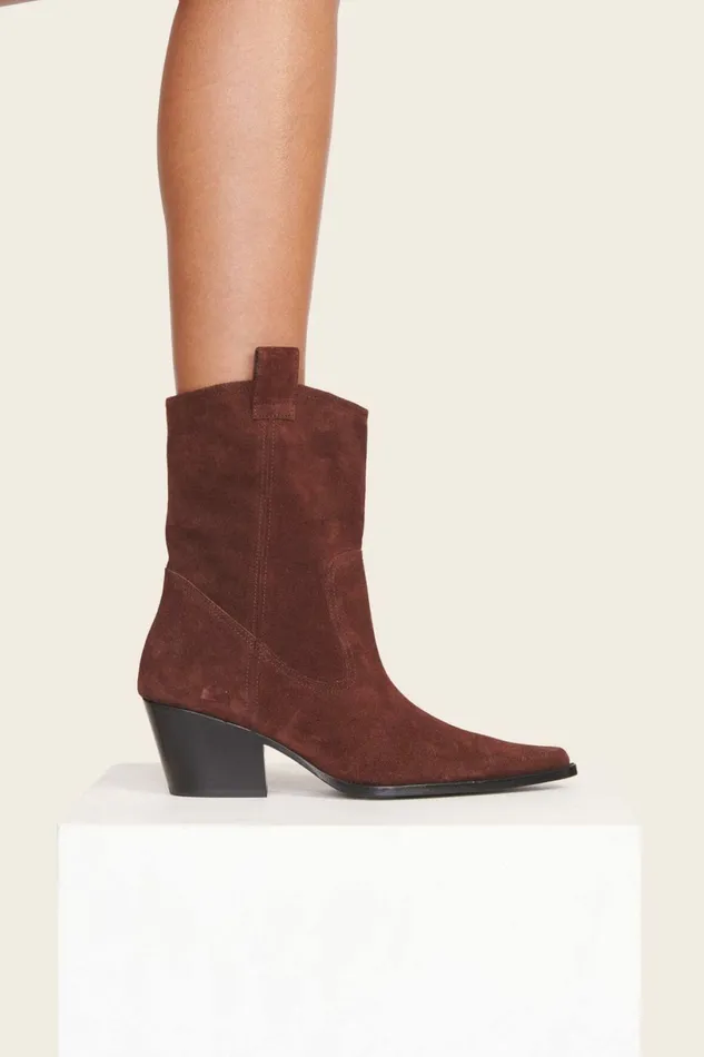 STAUD JUNE BOOT Mahogany Women Boots