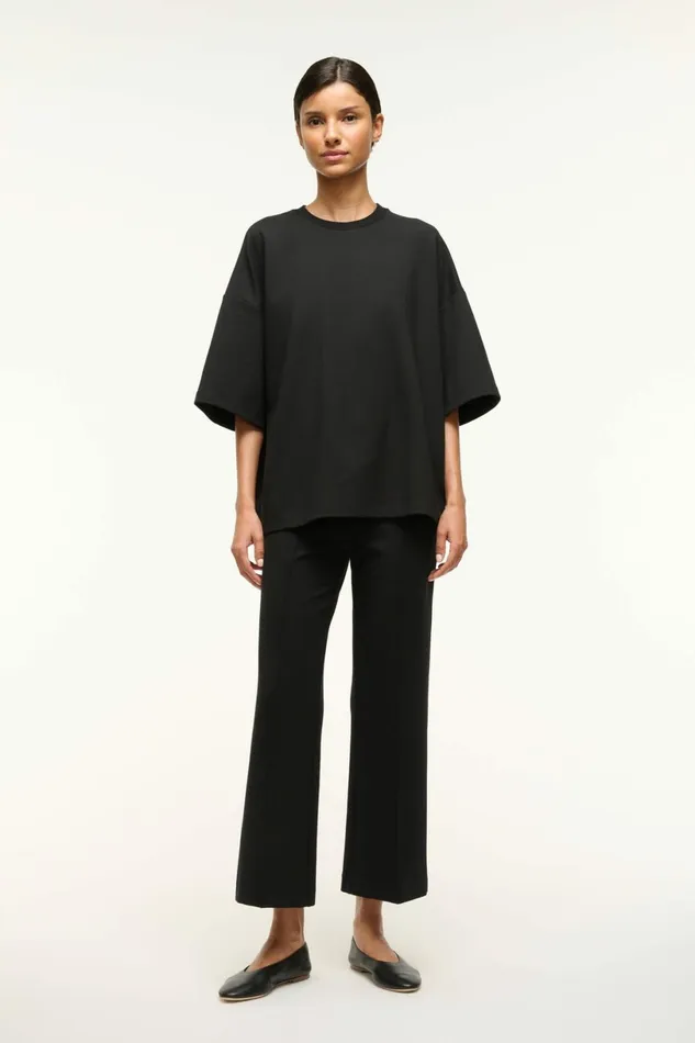 STAUD KNACK PANT Black Women Pants and Shorts