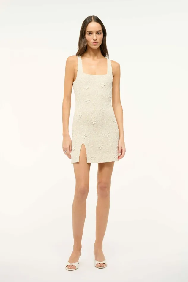 STAUD LE SABLE DRESS Ivory Women Dresses