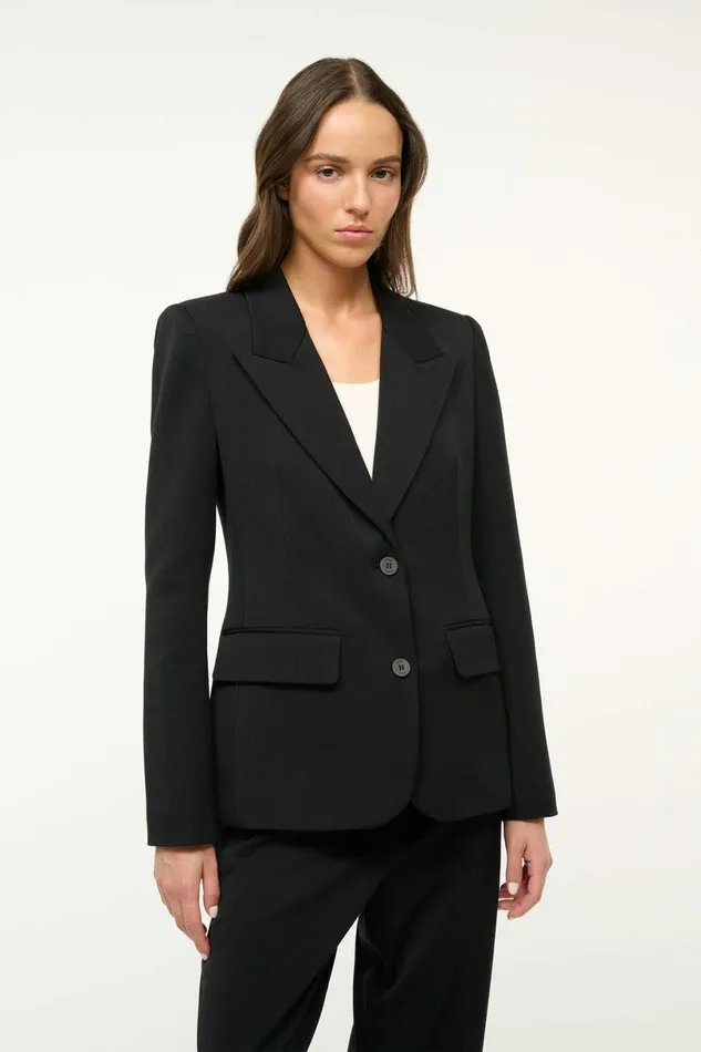 STAUD LEXINGTON BLAZER Black Women Outerwear and Jackets