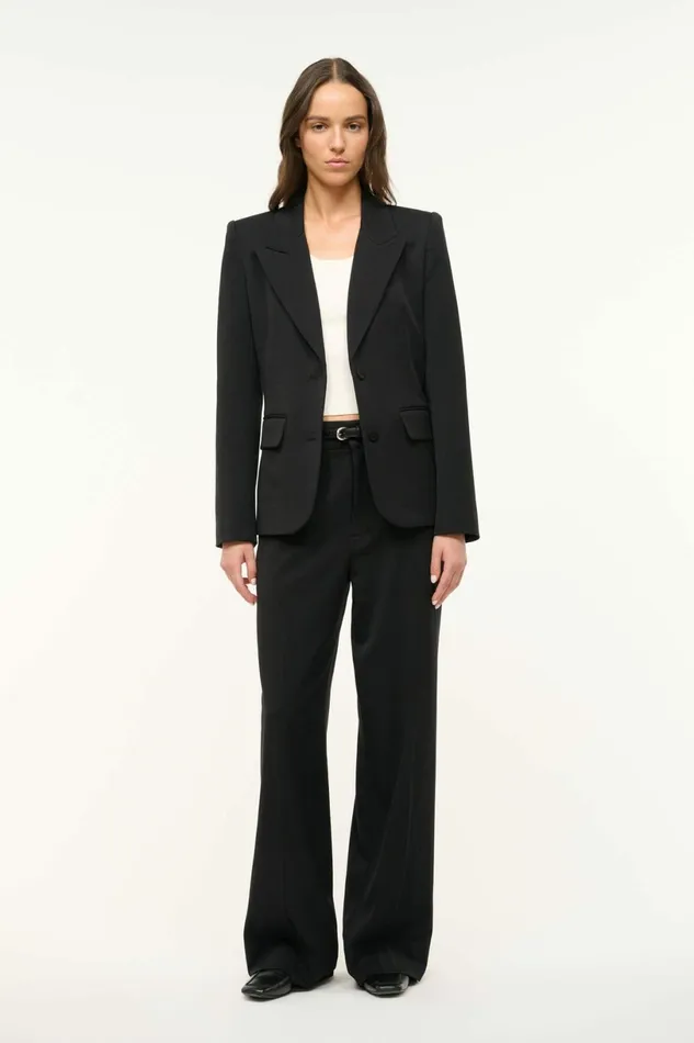 STAUD LEXINGTON BLAZER Black Women Outerwear and Jackets STAUD LEXINGTON BLAZER Black Women Outerwear and Jackets