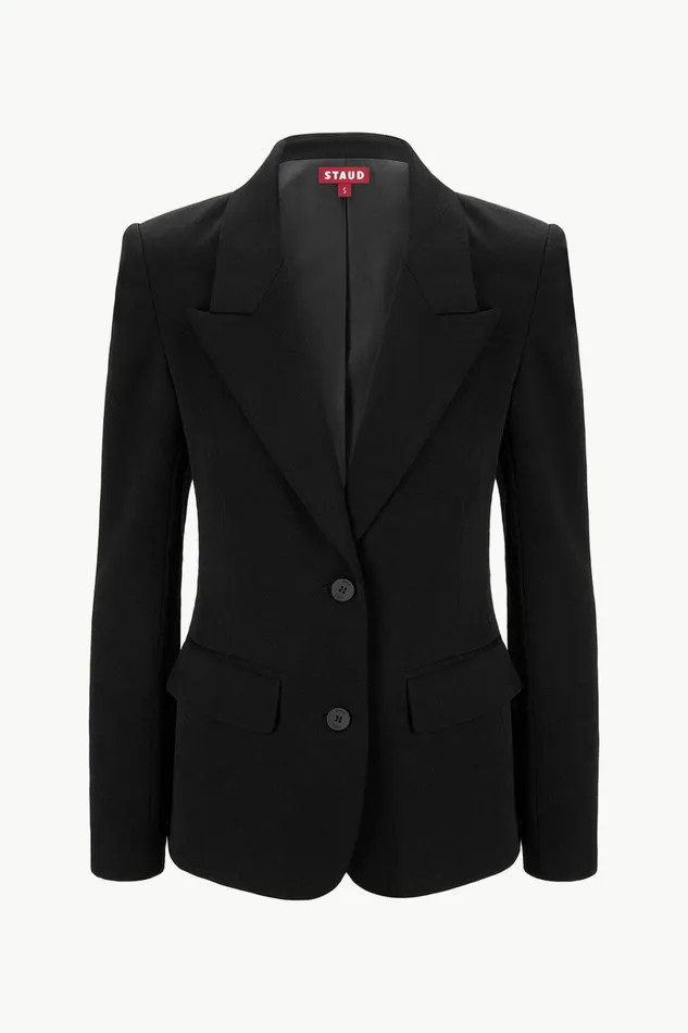 STAUD LEXINGTON BLAZER Black Women Outerwear and Jackets STAUD LEXINGTON BLAZER Black Women Outerwear and Jackets