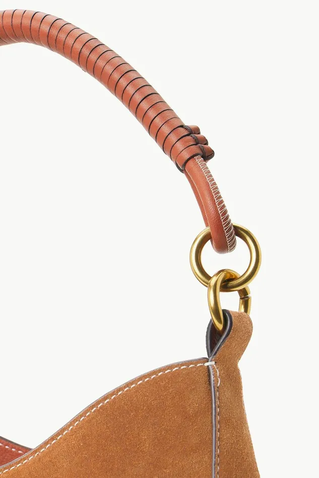 STAUD MEL BAG Tan Suede Women Shoulder STAUD MEL BAG Tan Suede Women Shoulder