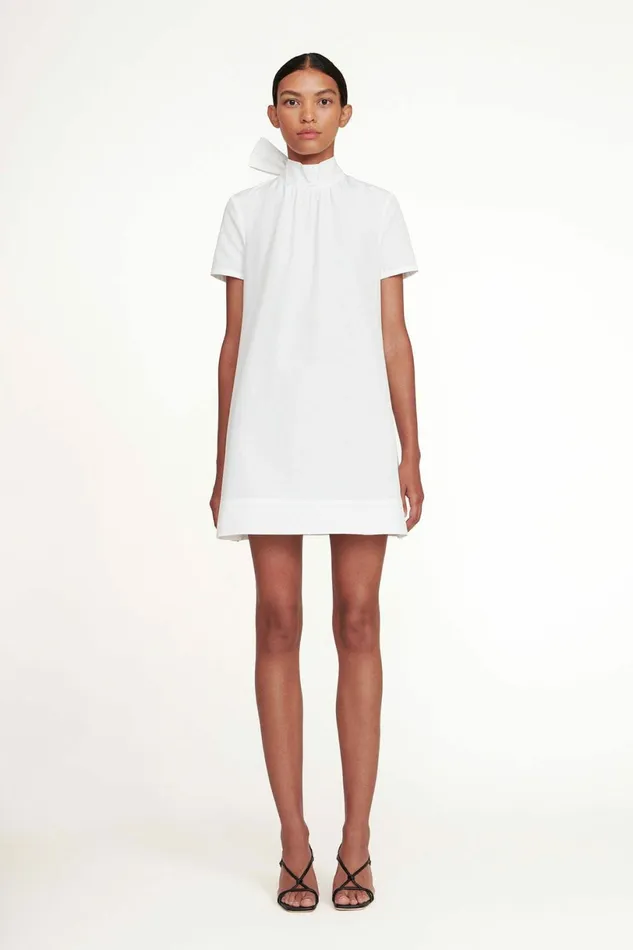 STAUD MINI ILANA DRESS White Women Dresses