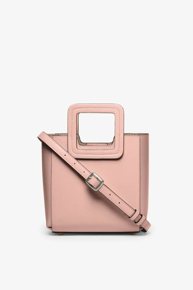 STAUD MINI SHIRLEY LEATHER BAG Dark Blush Women Crossbody