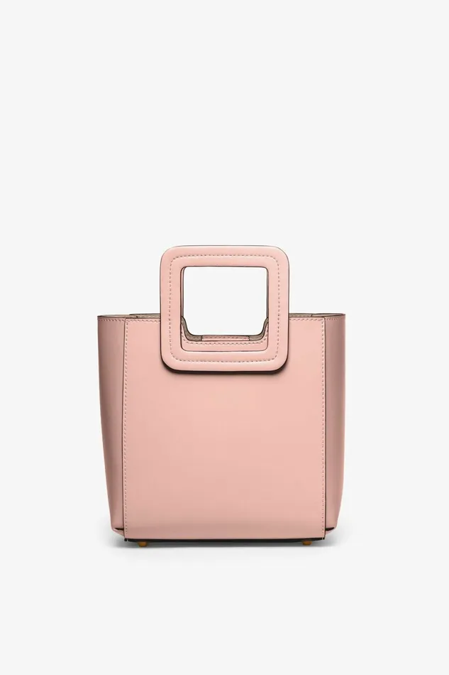 STAUD MINI SHIRLEY LEATHER BAG Dark Blush Women Crossbody STAUD MINI SHIRLEY LEATHER BAG Dark Blush Women Crossbody