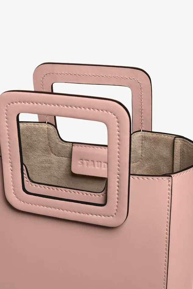 STAUD MINI SHIRLEY LEATHER BAG Dark Blush Women Crossbody STAUD MINI SHIRLEY LEATHER BAG Dark Blush Women Crossbody