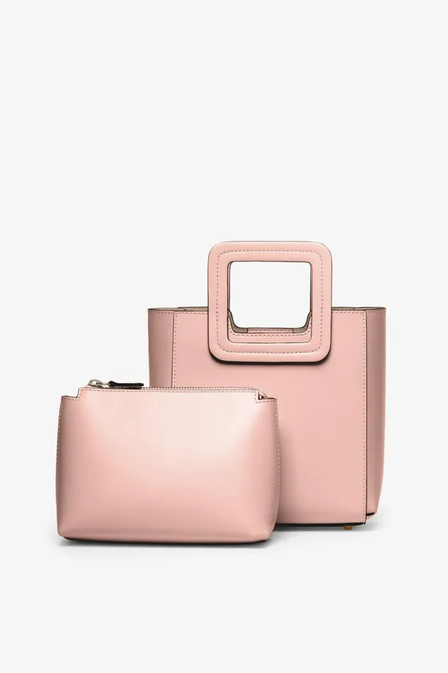 STAUD MINI SHIRLEY LEATHER BAG Dark Blush Women Crossbody STAUD MINI SHIRLEY LEATHER BAG Dark Blush Women Crossbody