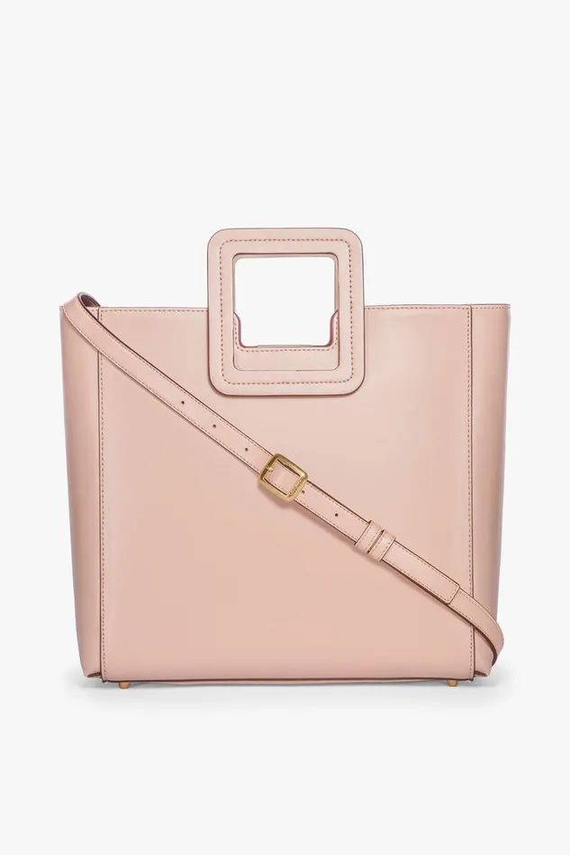 STAUD SHIRLEY LEATHER BAG Blush Women Totes