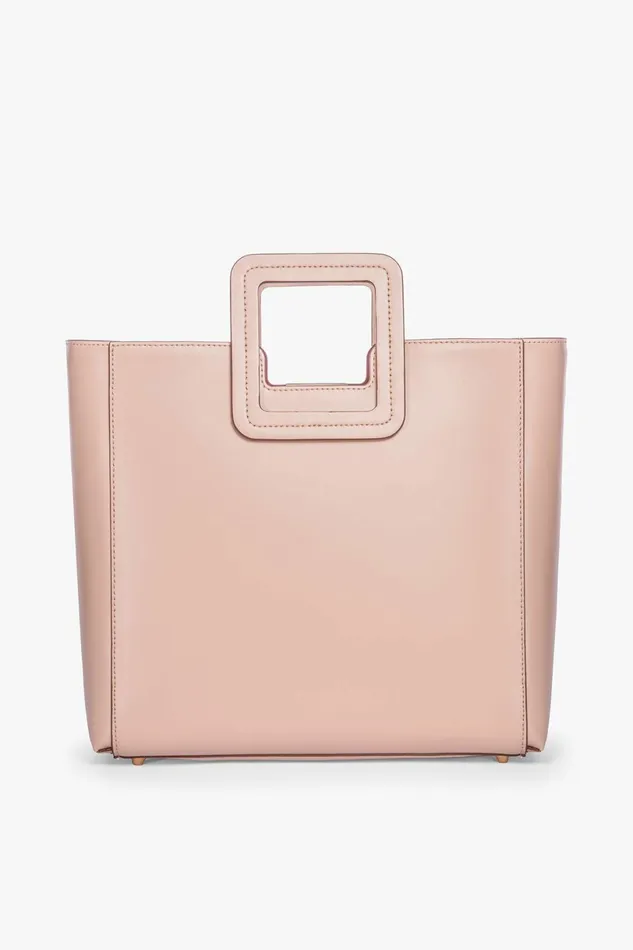 STAUD SHIRLEY LEATHER BAG Blush Women Totes