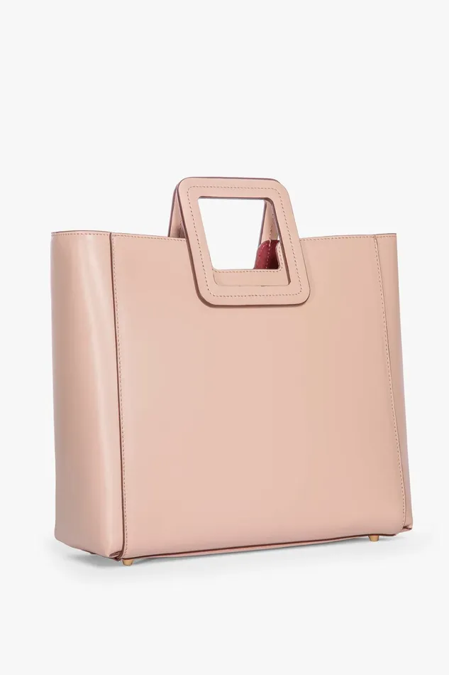 STAUD SHIRLEY LEATHER BAG Blush Women Totes