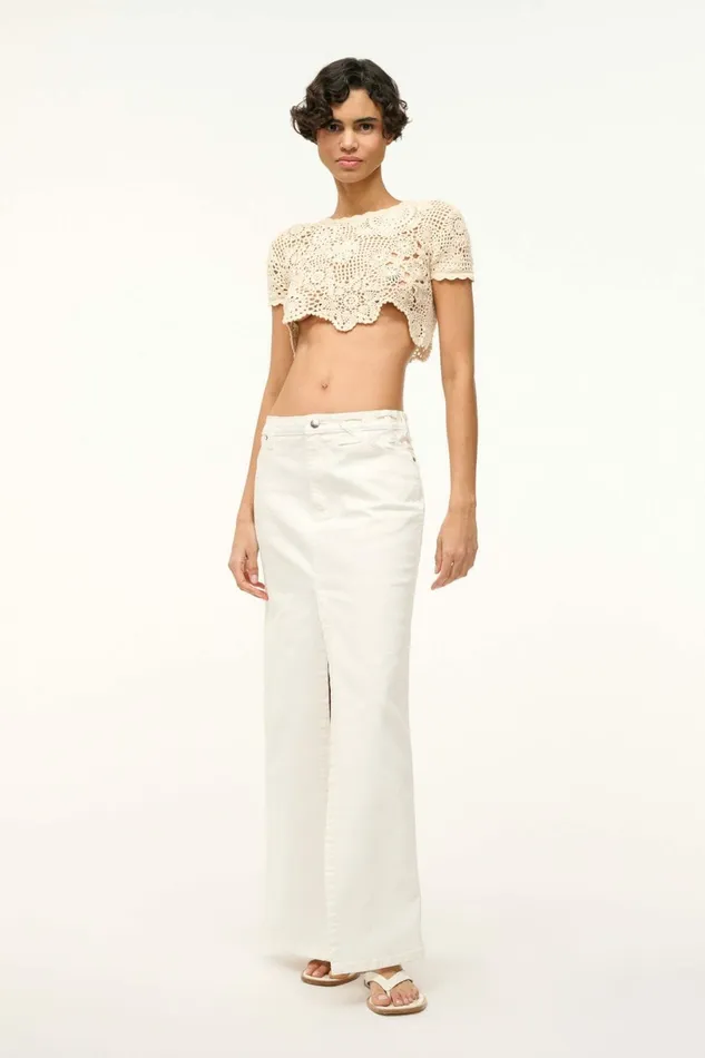 STAUD STARLIGHT TOP Buttercream Women Tops STAUD STARLIGHT TOP Buttercream Women Tops