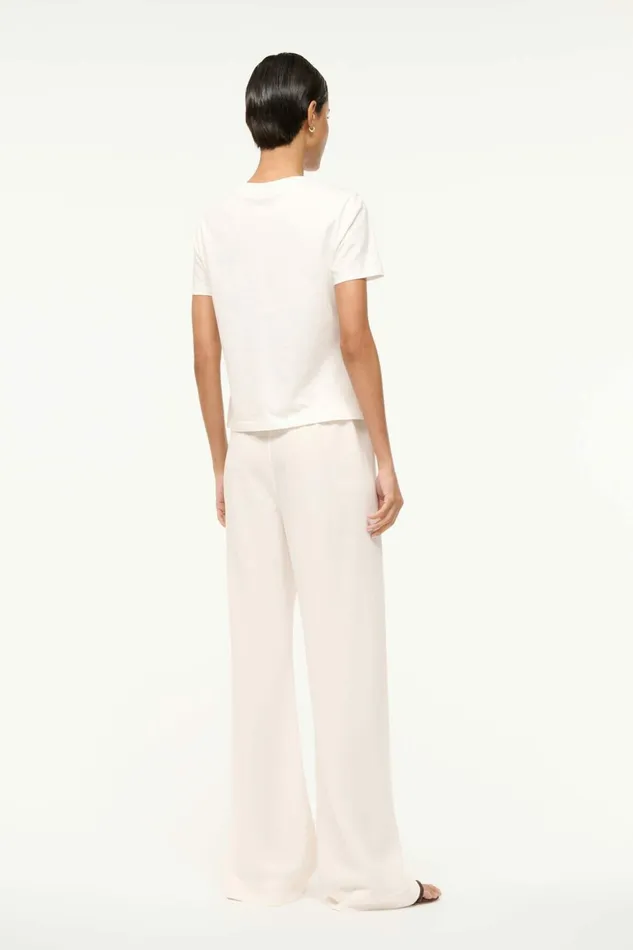 STAUD STROLL PANT Ivory Women Pants and Shorts STAUD STROLL PANT Ivory Women Pants and Shorts