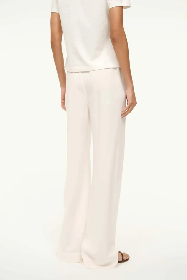 STAUD STROLL PANT Ivory Women Pants and Shorts STAUD STROLL PANT Ivory Women Pants and Shorts