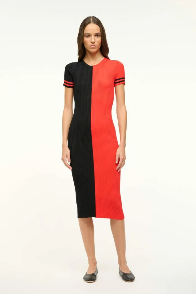 STAUD THE NFL COLLEEN DRESS Texans Women Dresses