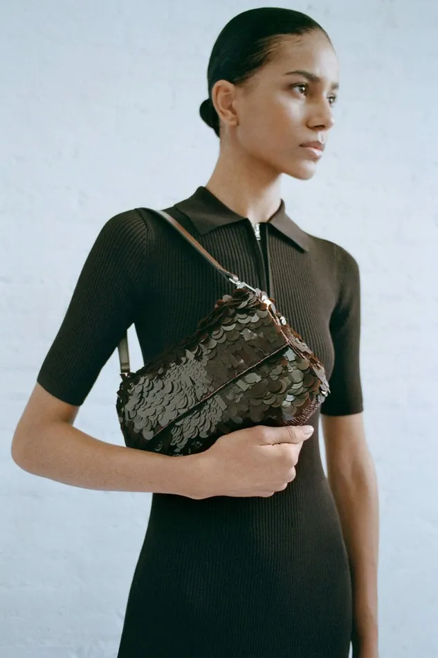STAUD TIMMY SHOULDER BAG Cacao Women Shoulder STAUD TIMMY SHOULDER BAG Cacao Women Shoulder