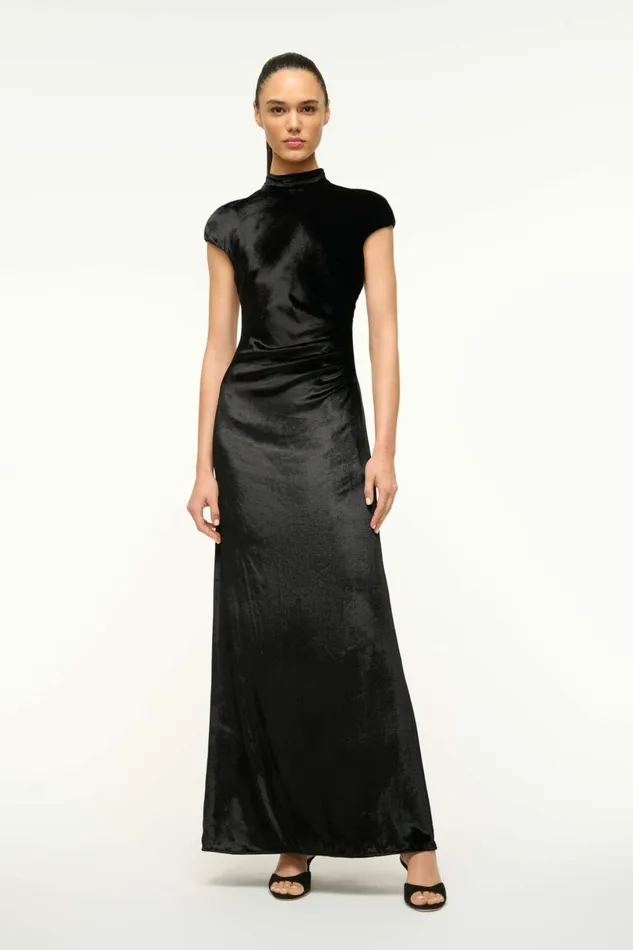 STAUD TINA DRESS Black Women Dresses