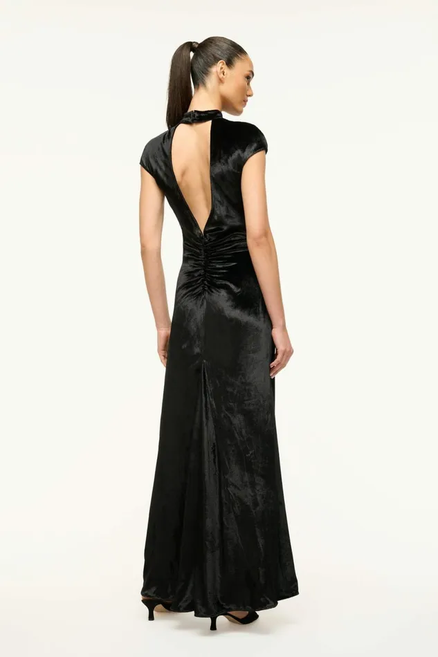 STAUD TINA DRESS Black Women Dresses STAUD TINA DRESS Black Women Dresses