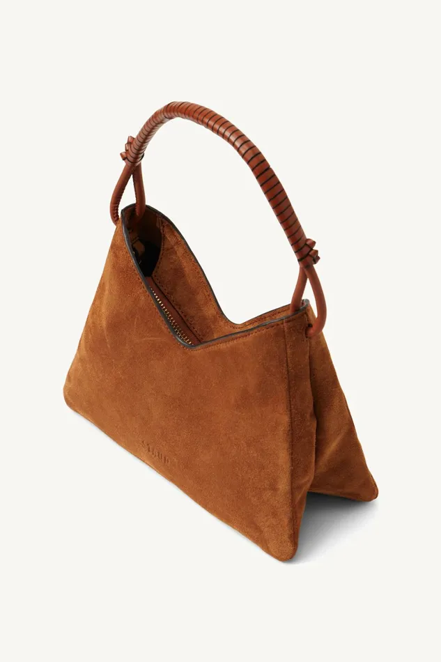 STAUD VALERIE SHOULDER BAG Tan Suede Women Shoulder STAUD VALERIE SHOULDER BAG Tan Suede Women Shoulder