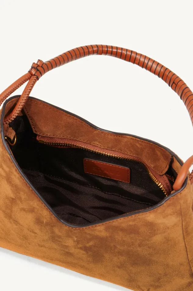 STAUD VALERIE SHOULDER BAG Tan Suede Women Shoulder STAUD VALERIE SHOULDER BAG Tan Suede Women Shoulder