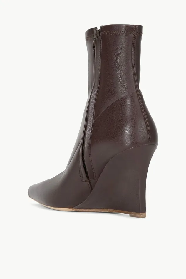 STAUD VESPER ANKLE WEDGE BOOT Espresso Women Boots STAUD VESPER ANKLE WEDGE BOOT Espresso Women Boots