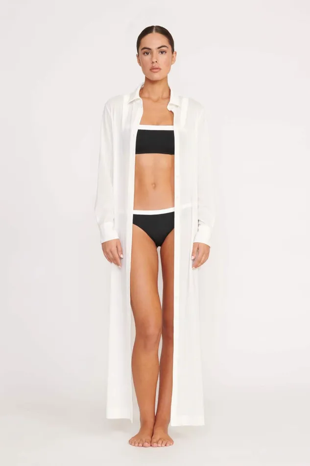 STAUD VITA DRESS White Women Swim STAUD VITA DRESS White Women Swim