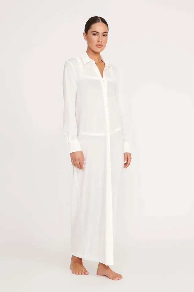 STAUD VITA DRESS White Women Swim STAUD VITA DRESS White Women Swim