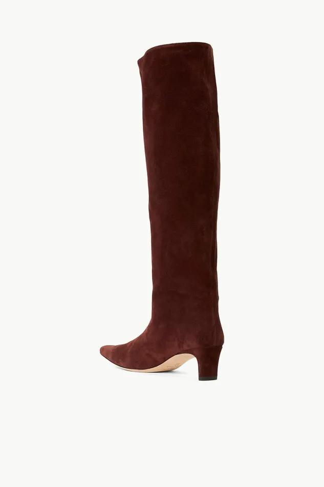 STAUD WALLY BOOT Mahogany Suede Women Boots STAUD WALLY BOOT Mahogany Suede Women Boots