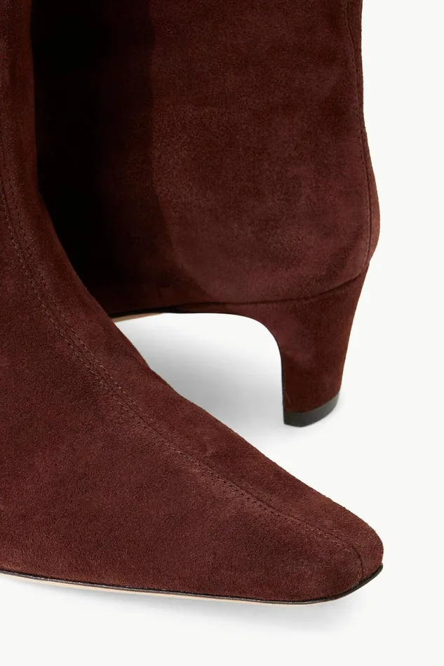 STAUD WALLY BOOT Mahogany Suede Women Boots STAUD WALLY BOOT Mahogany Suede Women Boots