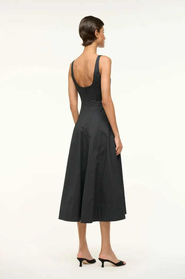 STAUD WELLS DRESS Black Women Dresses