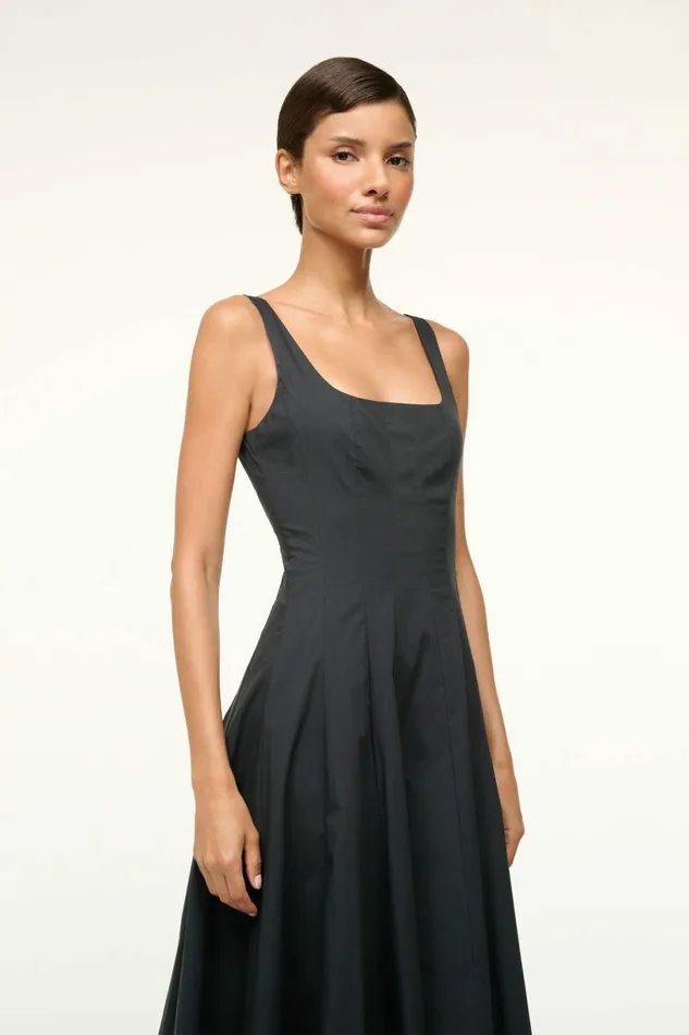 STAUD WELLS DRESS Black Women Dresses