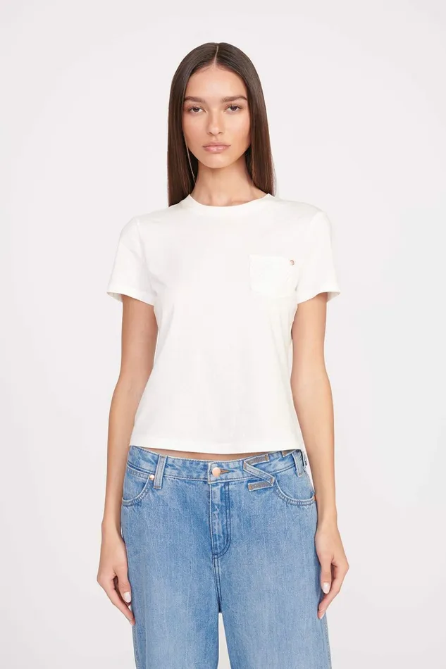 STAUD WRANGLER THE W TEE White Women Tops