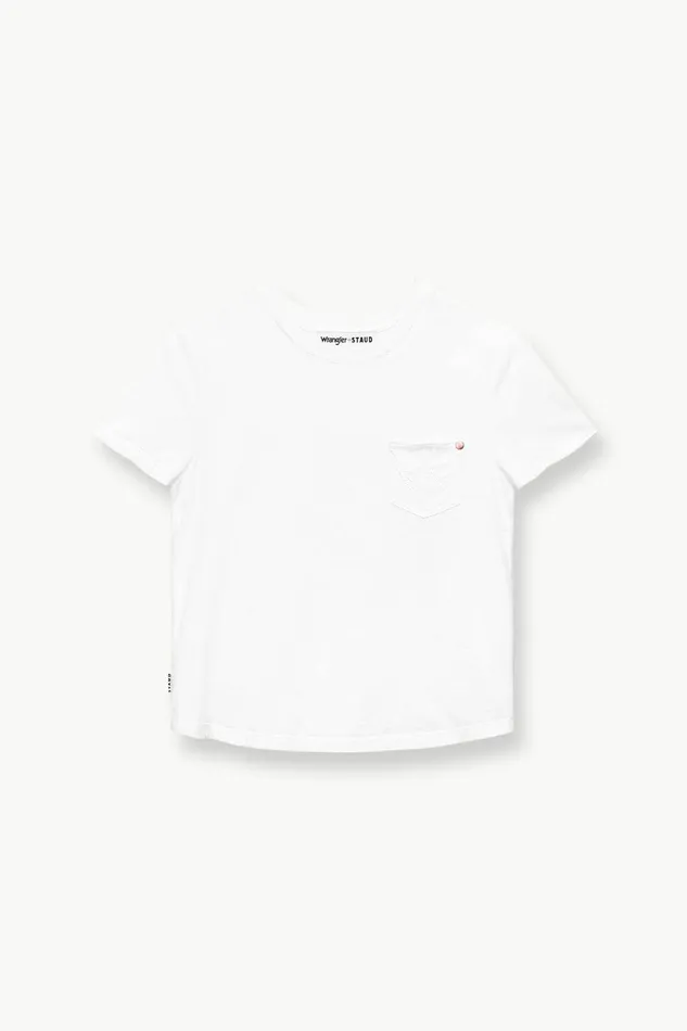 STAUD WRANGLER THE W TEE White Women Tops STAUD WRANGLER THE W TEE White Women Tops