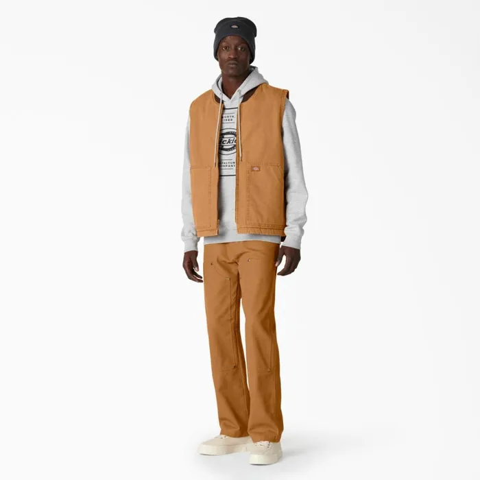 Stonewashed Duck High Pile Fleece Lined Vest Stonewashed Brown Duck Stonewashed Brown Duck sbd Men Dickies Vests Stonewashed Duck High Pile Fleece Lined Vest Stonewashed Brown Duck Stonewashed Brown Duck sbd Men Dickies Vests
