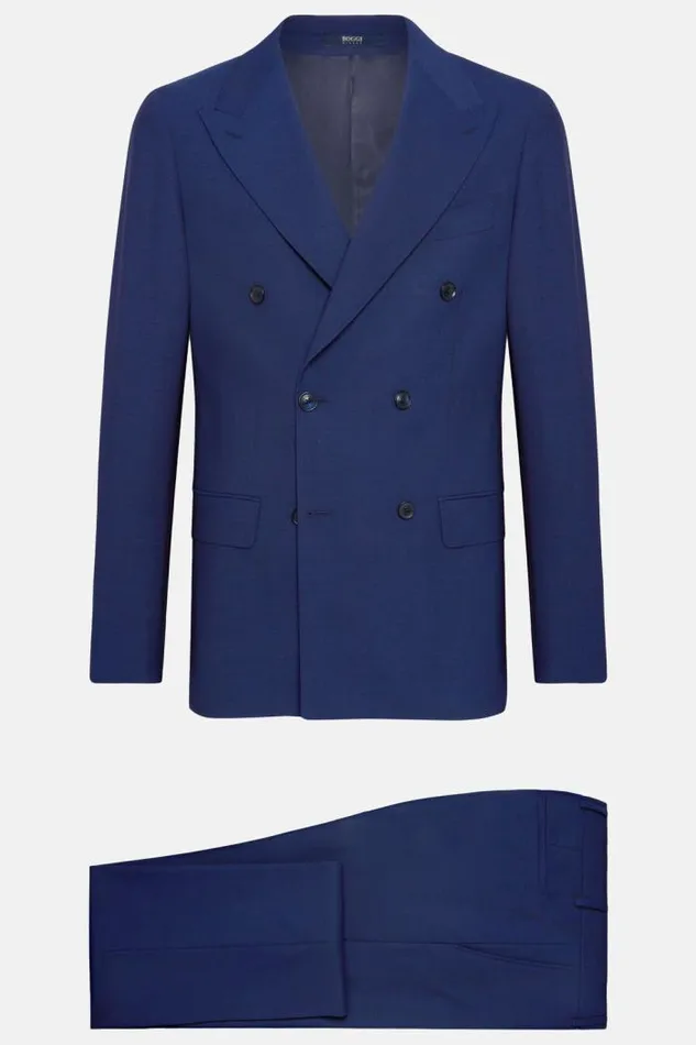 Suits Men Boggi Milano Blue DoubleBreasted B Travel Suit Blue Suits Men Boggi Milano Blue DoubleBreasted B Travel Suit Blue