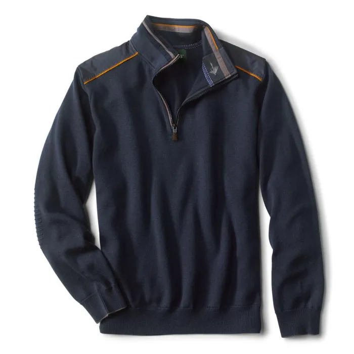 Sweaters Men Orvis Upton QuarterZip Sweater Navy