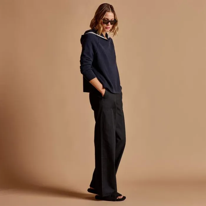 Sweaters Women James Perse La Paz Cashmere Hoodie French Navy