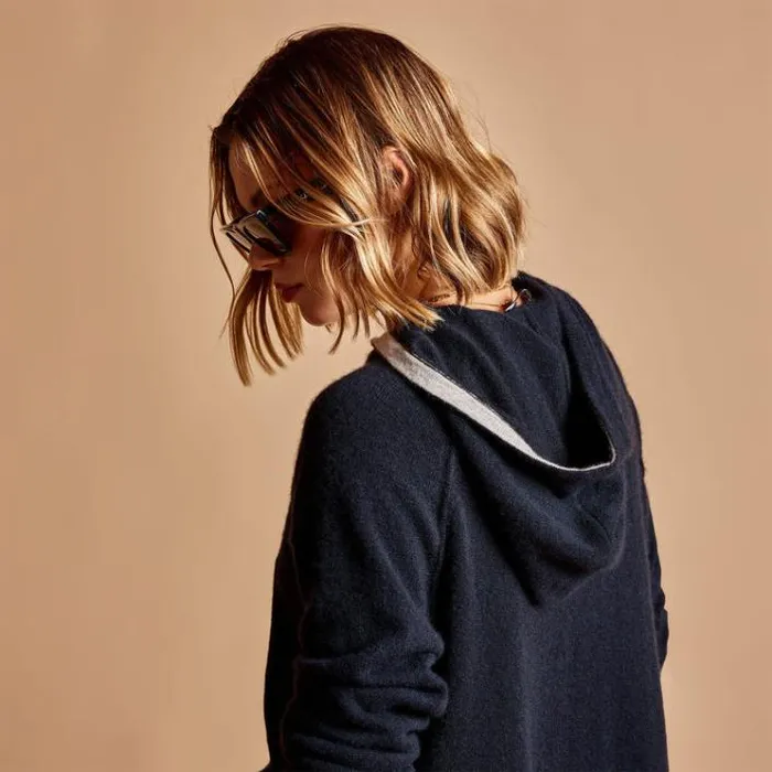 Sweaters Women James Perse La Paz Cashmere Hoodie French Navy