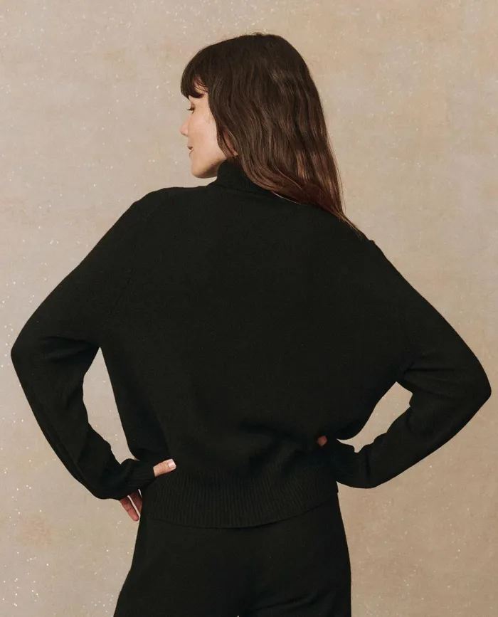 Sweaters Women The Great The Cashmere Turtleneck Sweater Black Sweaters Women The Great The Cashmere Turtleneck Sweater Black