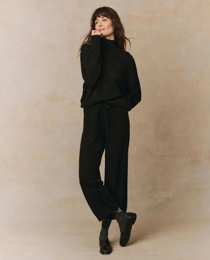 Sweaters Women The Great The Cashmere Turtleneck Sweater Black Sweaters Women The Great The Cashmere Turtleneck Sweater Black