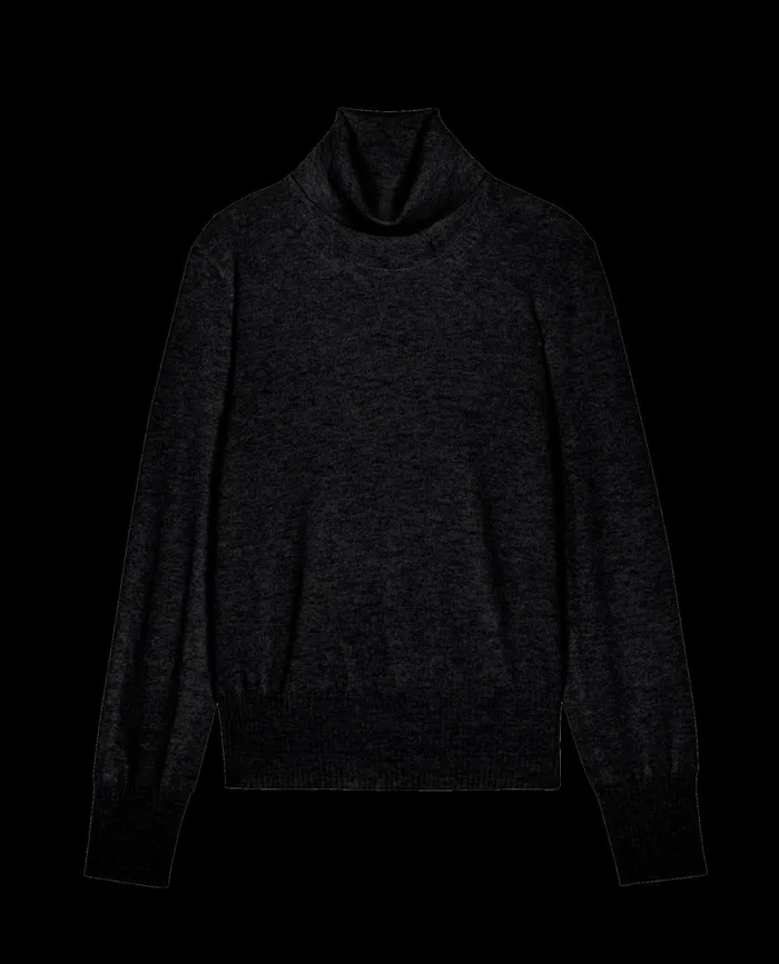 Sweaters Women The Great The Cashmere Turtleneck Sweater Black Sweaters Women The Great The Cashmere Turtleneck Sweater Black
