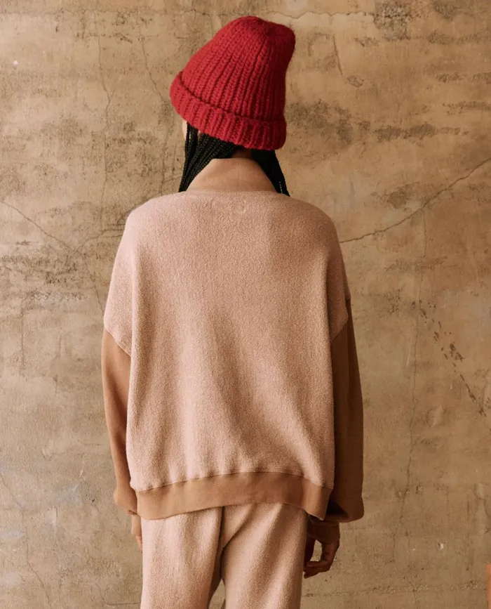 Sweaters Women The Great The Slouch Trail Sweatshirt Fawn Sweaters Women The Great The Slouch Trail Sweatshirt Fawn