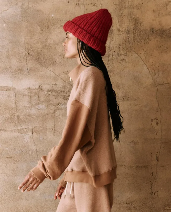 Sweaters Women The Great The Slouch Trail Sweatshirt Fawn Sweaters Women The Great The Slouch Trail Sweatshirt Fawn
