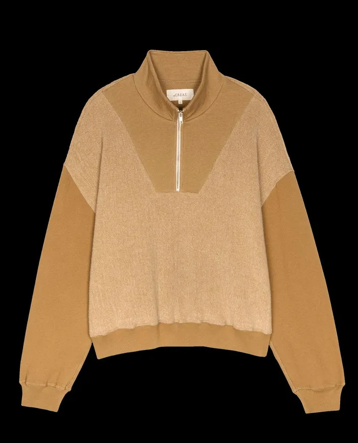 Sweaters Women The Great The Slouch Trail Sweatshirt Fawn Sweaters Women The Great The Slouch Trail Sweatshirt Fawn