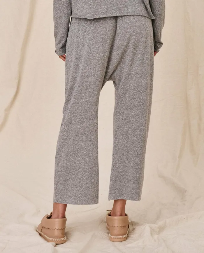 Sweatpants Women The Great The Jersey Crop Heather Grey Sweatpants Women The Great The Jersey Crop Heather Grey