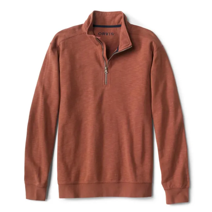 Sweatshirts Men Orvis Montana Morning QuarterZip Redwood