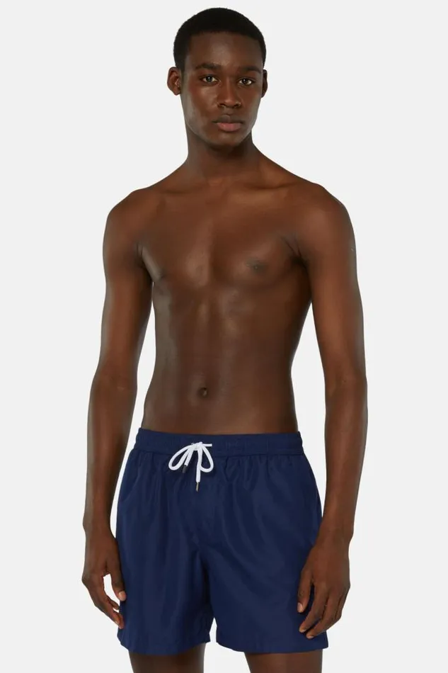 Swim Shorts Men Boggi Milano Plain Swimsuit Blue