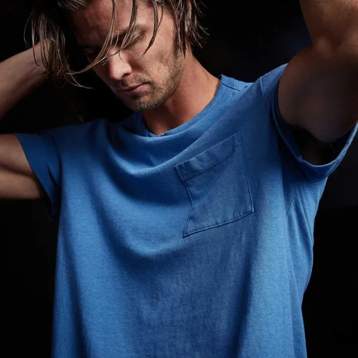 TShirts Men James Perse Venice Beach Tee Electric Blue