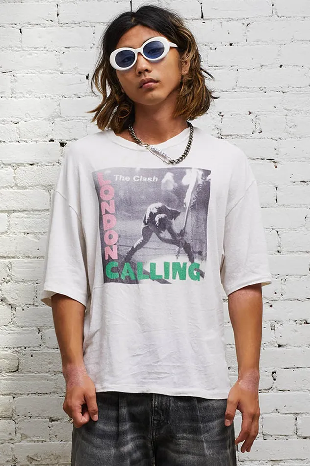 TShirts R13 Men Clash London Calling Oversized T